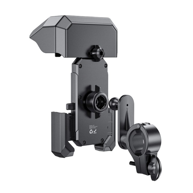 Βάση Στήριξης Hoco H31 Wild Wolf Ποδηλάτου και Μηχανής για Συσκευές 4.5"-7.7" με Προστατευτικό για Βροχή και Ήλιο