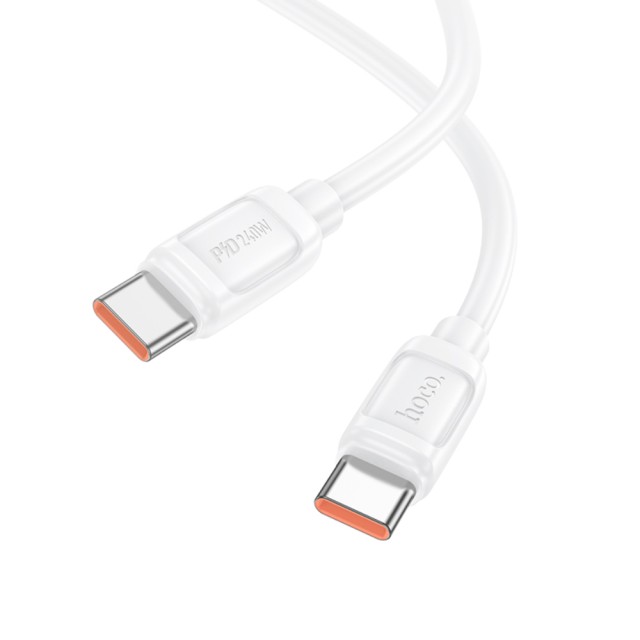 Καλώδιο Hoco X115 Surpass USB-C σε USB-C PD240W 5A Fast Charging Λευκό 1m