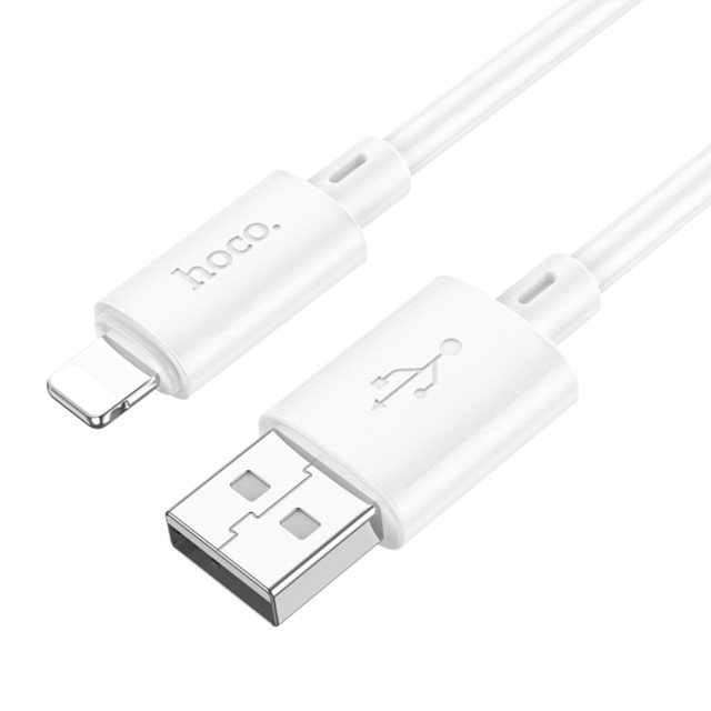 Καλώδιο Hoco X88 Gratified USB-A σε Lightning 2.4A Λευκό 2m