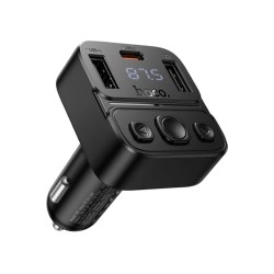 Bluetooth FM Transmitter Hoco E87 Delta 35W με 2xUSB-A και 1xUSB-C PD20W BT v5.4 Υποστηρίζει Αναπαραγωγή Μουσικής απο USB και Απάντηση Κλήσεων