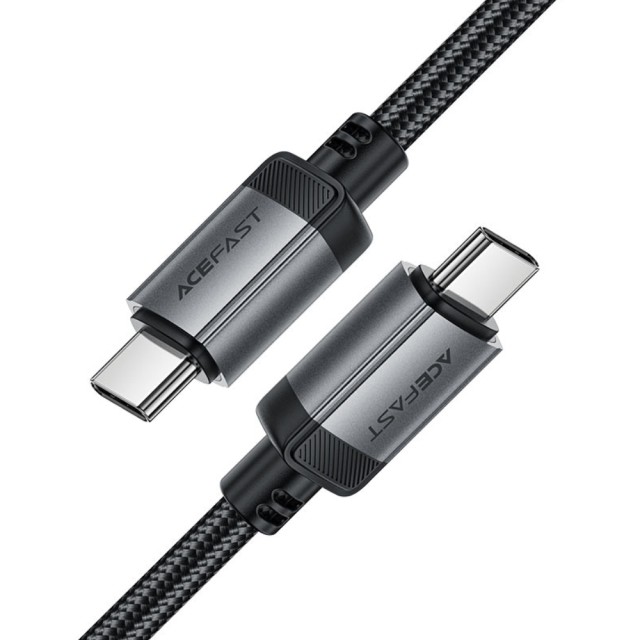 Καλώδιο Acefast C20-03 Μεταλλικό USB-C σε USB-C 60W 20V/3A USB2.0 Braided Μαύρο 1.2m