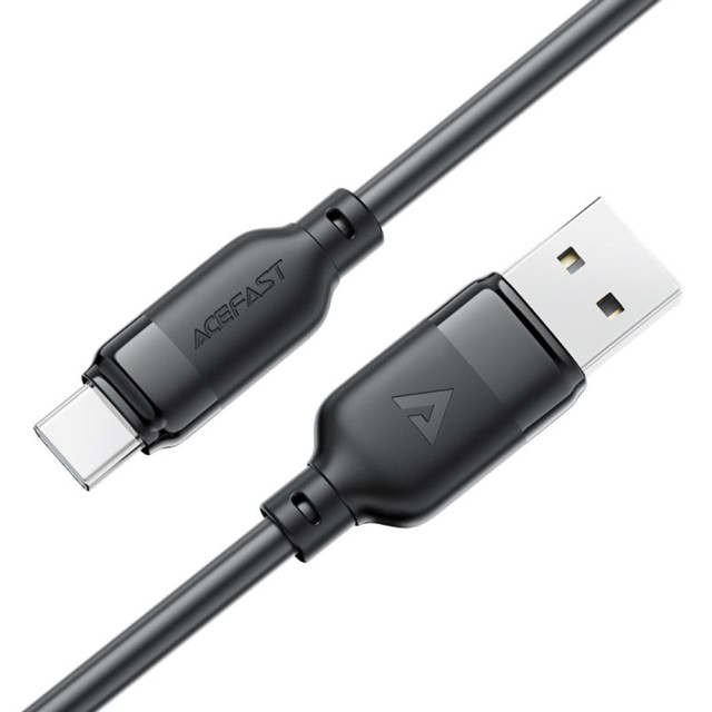 Καλώδιο Acefast C16-04 USB-A σε USB-C 3A USB2.0 με Ενισχυμένους Κονέκτορες Μαύρο 1.2m
