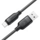 Καλώδιο Acefast C16-04 USB-A σε USB-C 3A USB2.0 με Ενισχυμένους Κονέκτορες Μαύρο 1.2m