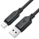 Καλώδιο Acefast C16-04 USB-A σε USB-C 3A USB2.0 με Ενισχυμένους Κονέκτορες Μαύρο 1.2m