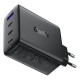 Φορτιστής Ταξιδίου Acefast A94 Fast Charging με 3xUSB-C + 1xUSB-A PD100W GaN Μαύρος