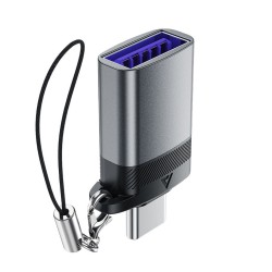 Αντάπτορας Acefast J7 USB-A σε USB-C Mini OTG USB3.0 10Gbps Μαύρος