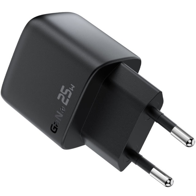 Φορτιστής Ταξιδίου Acefast A114 Fast Charging 1xUSB-A + 1xUSB-C PD25W QC3.0 GaN με LED Ένδειξη Μαύρος