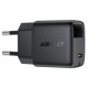 Φορτιστής Ταξιδίου Acefast A115 Fast Charging USB-C PD30W 3.0A GaN με LED Ένδειξη Φόρτισης Μαύρος
