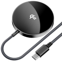 Ασύρματος Φορτιστής Acefast E24 15W Συμβατός με MagSafe και Qi2 Ασύρματη Φόρτιση Μαύρος