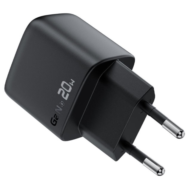 Φορτιστής Ταξιδίου Acefast A113 Fast Charging USB-C PD20W GaN με Digital Ένδειξη Φόρτισης Μαύρος