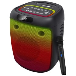 Φορητό Ηχείο Bluetooth Sencor PARTYCON 100W TWS AUX 3.5mm, BT v5.0, USB, FM, Ασύρματο Μικρόφωνο, LED Φωτισμό, IPX4 και Λειτουργία Powerbank