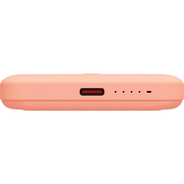 Power Bank Yenkee YPB 501 5000mAh 15W 3A MagSafe Ασύρματη Φόρτιση και 1xUSB-C PD20W, LED Ένδειξη Μπαταρίας Πορτοκαλί