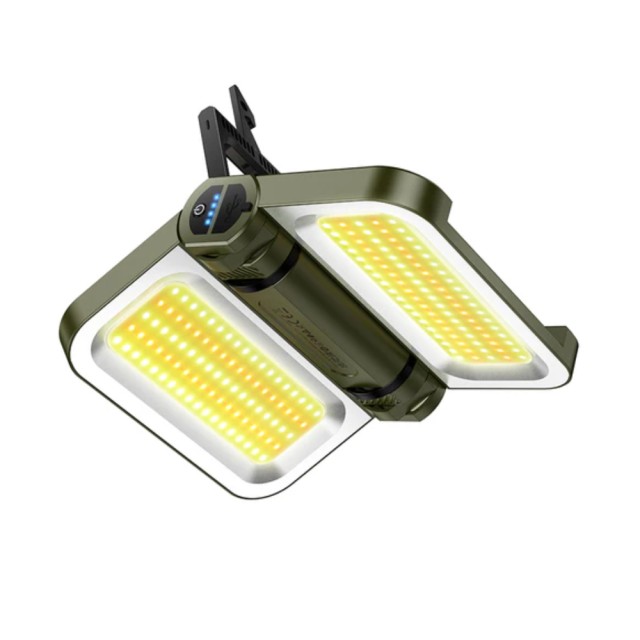 Φωτιστικό LED Εξωτερικού Χώρου Hoco. DL22 με Ηλιακό Συλλέκτη, Αναδιπλούμενο. 2400 Lumens, Ρυθμίσεις Φωτεινότητας και Θερμοκρασίας Φωτός