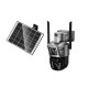Εξωτερική Smart 4G Κάμερα Ασφαλείας Hoco. DI76 Feather Solar  Full HD IP65 355° Διπλή Κάμερα Αμφίδρομη Επικοινωνία και Ανίχνευση Κίνησης Λειτουργει μόνο με SIM Nova