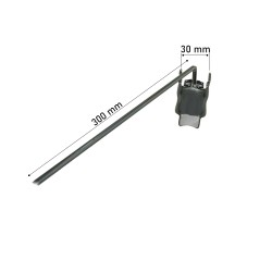 Γάντζος Μονός 30cm Μεταλλικός Flip Back για Διάτρητο Πάνελ Γάντζος Μονός 30cm Μεταλλικός Flip Back για Διάτρητο Πάνελ