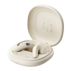 Wireless Hands Free Acefast W3 v5.4 350mAh ANC TWS 4-mic ENC με Mini Θήκη Φόρτισης Μπέζ