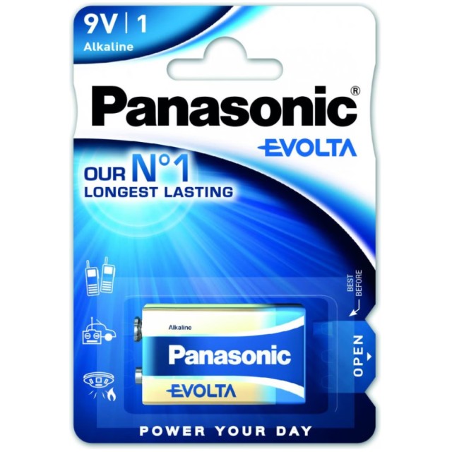 Μπαταρία Αλκαλική Panasonic Evolta LR6EGE 9V Τεμ.1