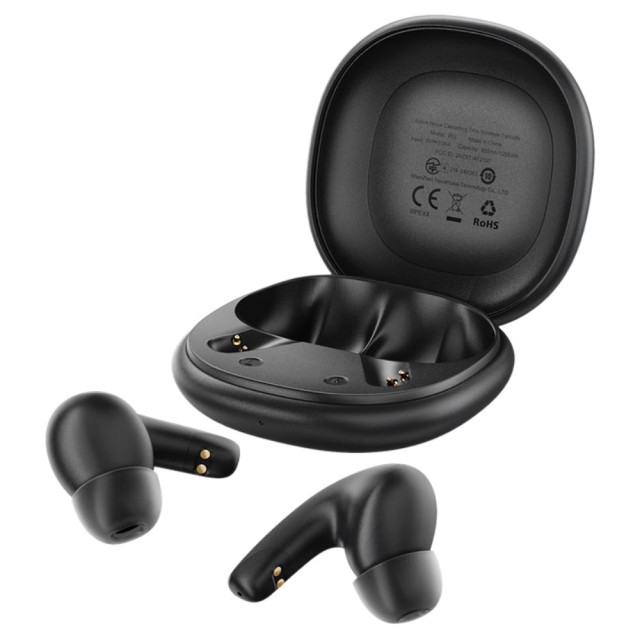 Wireless Hands Free Acefast W3 v5.4 350mAh ANC TWS 4-mic ENC με Mini Θήκη Φόρτισης Μαύρα