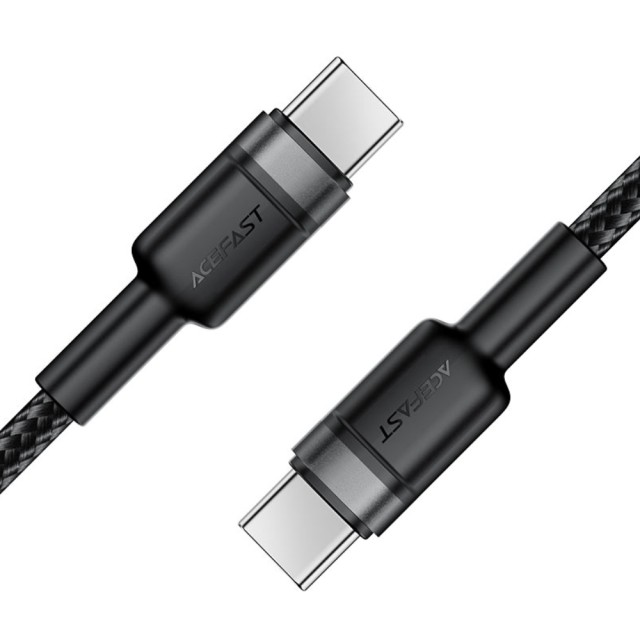 Καλώδιο Σύνδεσης Acefast C22-03 USB-C σε USB-C Braided USB2.0 3A 60W 1.2m Μαύρο