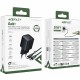 Φορτιστής Ταξιδίου Acefast A118 Mini Fast Charging 1xUSB-C PD30W QC3.0 GaN με USB-C σε USB-C Καλώδιο 1.2m Μαύρος