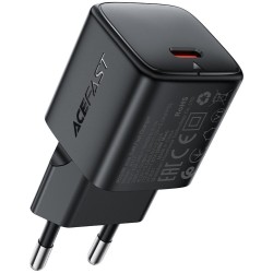 Φορτιστής Ταξιδίου Acefast A117 Mini Fast Charging USB-C PD20W 3A GaN Μαύρος