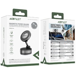 Επιτραπέζια Μαγνητική Βάση Στήριξης Acefast E28 με Δυνατούς Μαγνήτες και Ελεύθερη Περιστροφή και Κλίση Γκρι