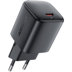Φορτιστής Ταξιδίου Acefast A119 Mini Fast Charging USB-C PD45W 3A GaN Μαύρος