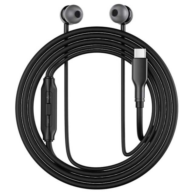 Hands Free Acefast L8 Earphones Stereo USB-C με Μικρόφωνο 1.2m Μαύρα Συμβατά με Όλες τις Συσκευές USB-C
