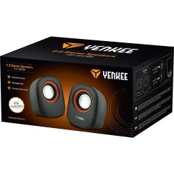 Yenkee YSP 2001BK Stereo Mini Ηχεία 2.0 6W Παροχή Ρεύματος μέσω USB-A Μαύρα Yenkee YSP 2001BK Stereo Mini Ηχεία 2.0 6W Παροχή Ρεύματος μέσω USB-A Μαύρα