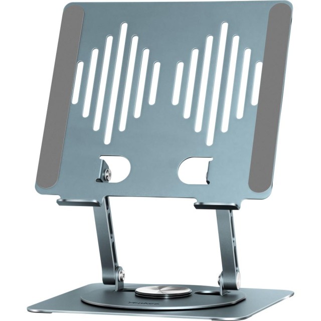 Βάση Στήριξης Επιτραπέζια Yenkee YSN 02 για Συσκευές εως 17" με Περιστροφή 360° και Μεταλλική Κατασκευή Γκρι