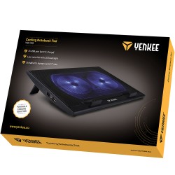 Laptop Cooler Yenkee YSN 120 για Φορητούς Υπολογιστές έως 17" με Φωτισμό και Δυο Χαμηλού Θορύβου Ανεμιστήρες με Ταχύτητα 1000 Rpm Laptop Cooler Yenkee YSN 120 για Φορητούς Υπολογιστές έως 17" με Φωτισμό και Δυο Χαμηλού Θορύβου Ανεμιστήρες με Ταχύτητα 1000 Rpm
