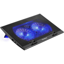 Laptop Cooler Yenkee YSN 120 για Φορητούς Υπολογιστές έως 17" με Φωτισμό και Δυο Χαμηλού Θορύβου Ανεμιστήρες με Ταχύτητα 1000 Rpm