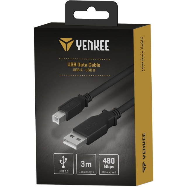 Καλώδιο Σύνδεσης Yenkee YCU 015 USB-A σε USB-B 2.0 480Mbps 3m Καλώδιο Σύνδεσης Yenkee YCU 015 USB-A σε USB-B 2.0 480Mbps 3m