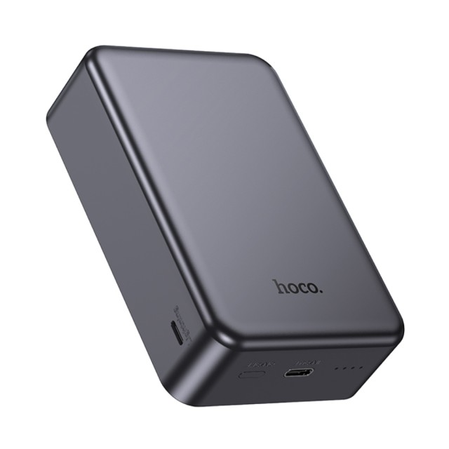 Power Bank Hoco J160B 20000mAh PD20W QC3.0 1xUSB-C με Ασύρματη Φόρτιση 15W και LED Ένδειξη Μπαταρίας Μαύρο