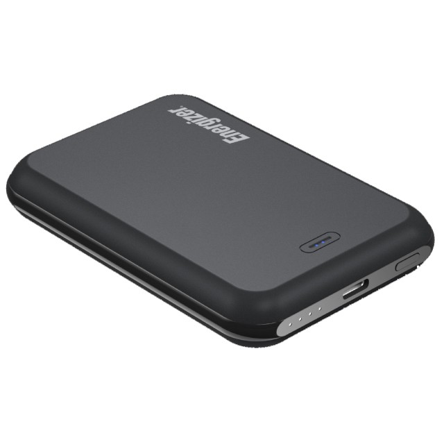 Power Bank Energizer QM5000 5000mAh 15W Fast Charge με 1xUSB-C Ασύρματη Φόρτιση 15W και LED Ένδειξη Μπαταρίας Μαύρο
