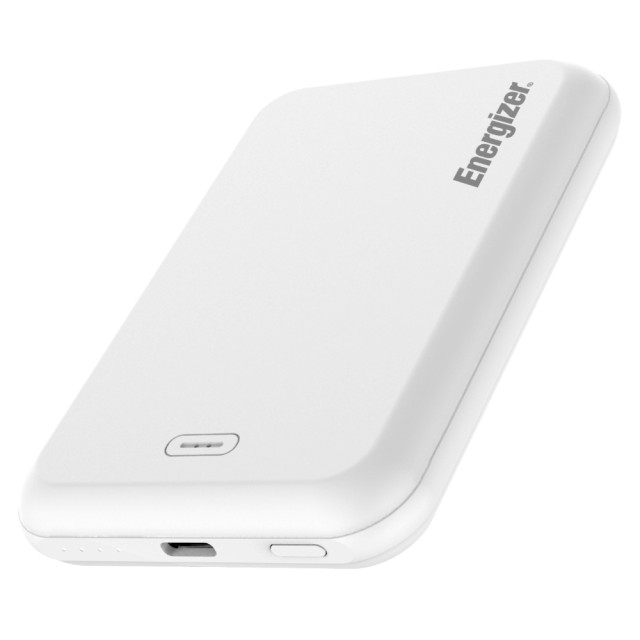 Power Bank Energizer QM5000 5000mAh 15W Fast Charge με 1xUSB-C Ασύρματη Φόρτιση 15W και LED Ένδειξη Μπαταρίας Λευκό