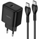Φορτιστής Ταξιδίου Noozy Core C21 PD25W με Καλώδιο USB-C σε USB-C 1m Μαύρο