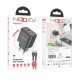 Φορτιστής Ταξιδίου Noozy Edge E25 PD30W με Καλώδιο USB-C σε USB-C 1m Μαύρο