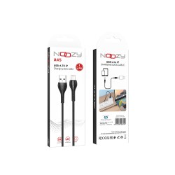 Καλώδιο Σύνδεσης και Φόρτισης Noozy A45 USB σε Lightning 2.4A Μαύρο 1m