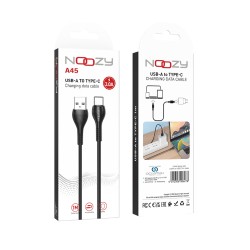 Καλώδιο Σύνδεσης και Φόρτισης A45 USB σε USB-C 3A Μαύρο 1m