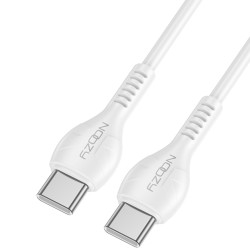 Καλώδιο Σύνδεσης και Φόρτισης A45 Power USB-C σε USB-C Fast Charging 60W+Apple PD27 Λευκό 2m