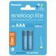Μπαταρία Επαναφορτιζόμενη Panasonic Eneloop lite BK-4LCCE/2CP 550 mAh size AAA Ni-MH 1.2V Τεμ. 2 Eco Pack