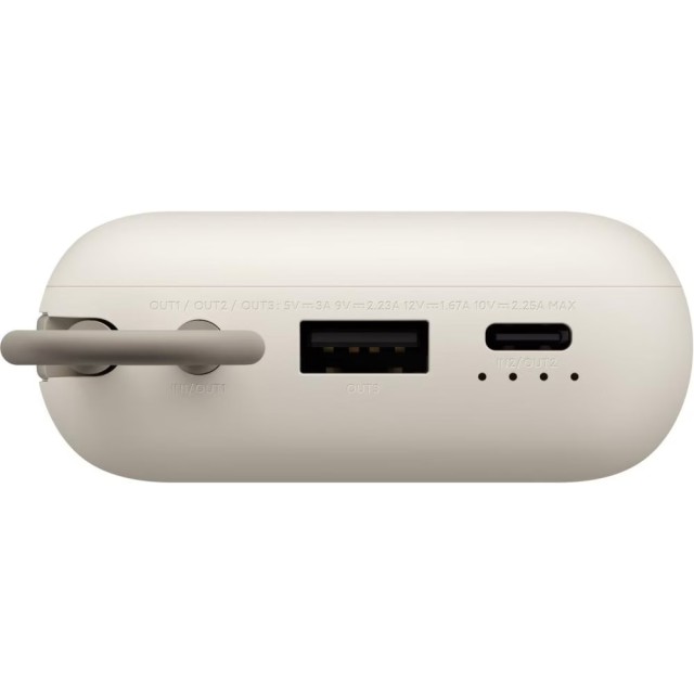 Xiaomi Power Bank 10000mAh BHR9072GL 22.5W με 1xUSB-A 1xUSB-C και Ενσωματωμενο Καλώδιο Μπέζ