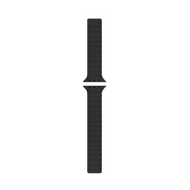 Watchband Hoco WA39 Flex Series 38/40/41/42mm Silicon Strap για Apple Watch series 1/2/3/4/5/6/7/8/9/SE/SE2 Μαύρο με Πορτοκαλί
