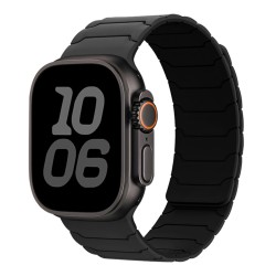 Watchband Hoco WA39 Flex Series 44/45/46/49mm Silicon Strap για Apple Watch series 1/2/3/4/5/6/7/8/9/se/ultra1/ultra2 Μαύρο