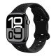Watchband Hoco WA38 Time Series 44/45/46/49mm Silicon Strap για Apple Watch series 1/2/3/4/5/6/7/8/9/se/ultra1/ultra2 Μαύρο