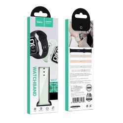 Watchband Hoco WA37 38/40/41/42mm Fluorine Rubber Strap για Apple Watch series 1/2/3/4/5/6/7/8/9/SE/SE2 Light Lotus