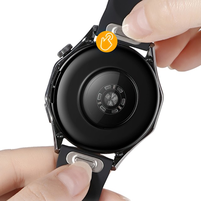 Watchband Hoco WH22 Silicon για Samsung Huawei Xiaomi Vivo OPPO κα 20mm Universal Μαύρο