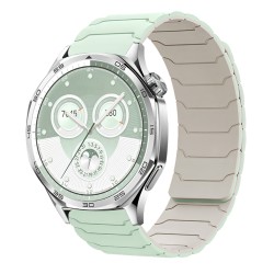 Watchband Hoco WH21 Flexible Silicon Μαγνητικό για Samsung Huawei Xiaomi Vivo OPPO κα 22mm Universal Light Lotus με Λευκό