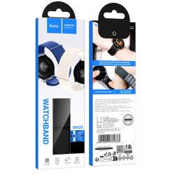 Watchband Hoco WH20 Belle Series Nylon για Samsung Huawei Xiaomi Vivo OPPO κα 22mm Universal Μαύρο